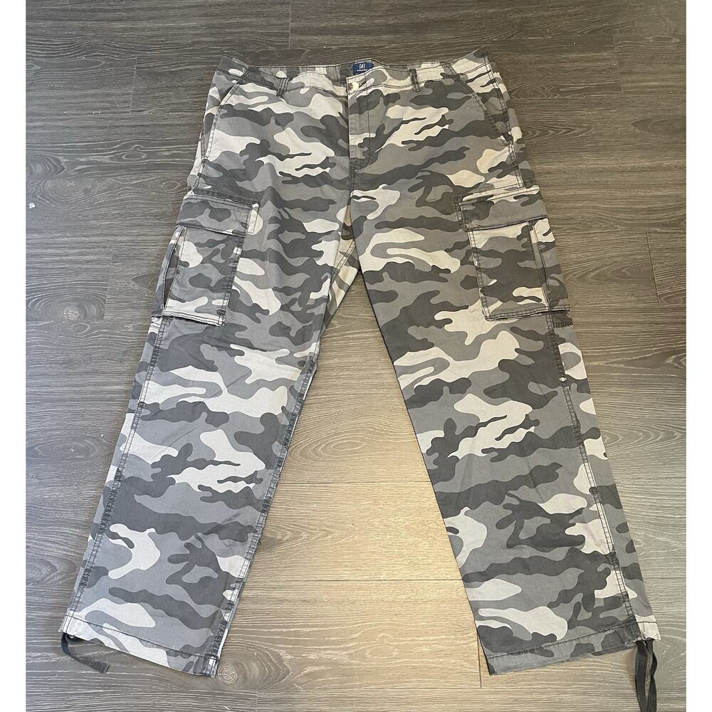 George Cargo Camo Pants Size 42 X 30 Men 5 Pocket Trousers